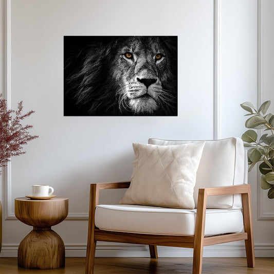 Lion Wall Art | Wildlife Photo Poster - Photography Poster