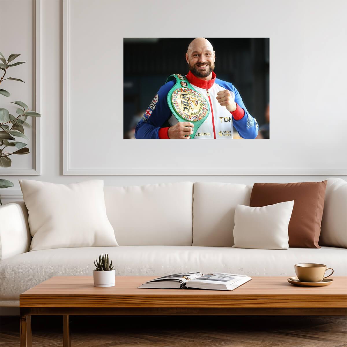 Tyson Fury The Gypsy King WBC | Boxing Poster | Heavyweight Champion Art - Sports Poster