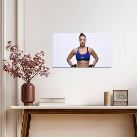 Ronda Rousey UFC Pose | MMA Poster | Female Fighter Wall Art - Sports Poster