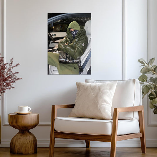 Meekz Poster | UK Drill Rapper Wall Art - Music Poster