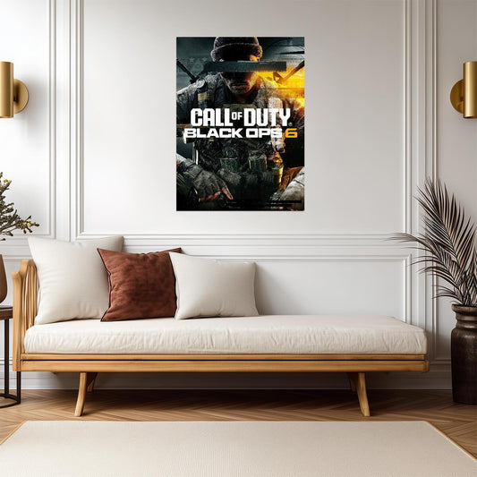 Call of Duty Black Ops 6 | Seated Soldier Key Art | FPS Video Game Wall Decor - Video Games Poster