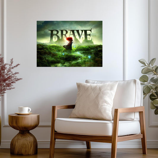 Brave | Vibrant Cartoon Art | Kids Room Poster - Movies & TV Poster
