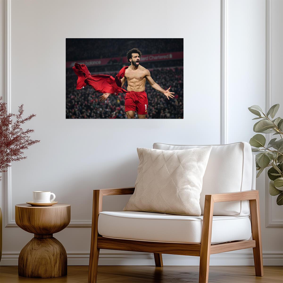 Mohamed Salah Liverpool FC | Soccer Celebration Poster | Sports Wall Art - Sports Poster