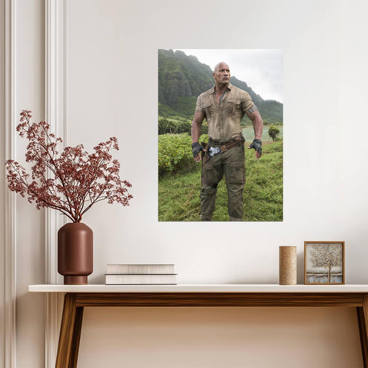 Jumanji Dwayne Johnson | Dr Bravestone Movie Poster | Action Film Wall Art - Movies & TV Poster