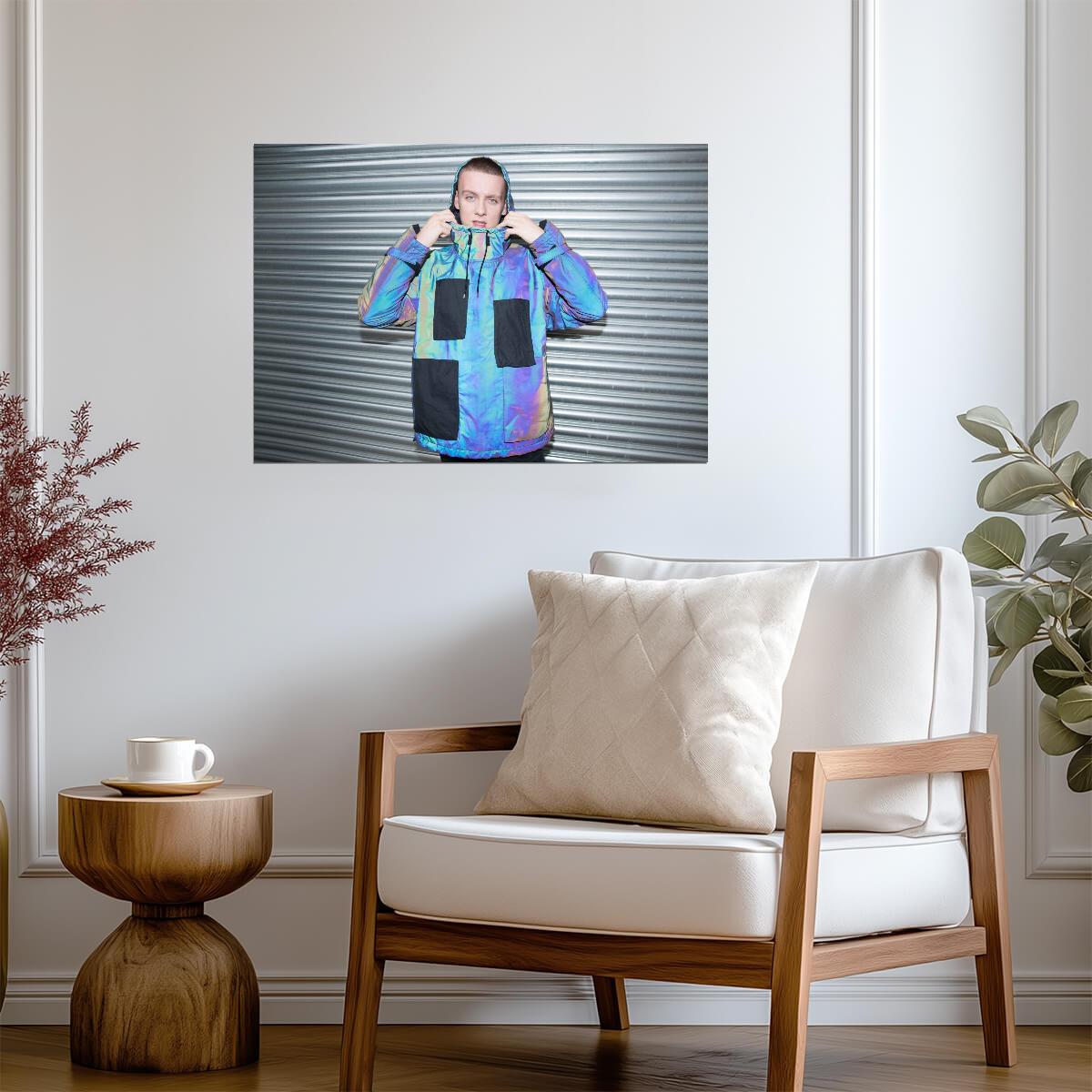 Aitch British Rapper | UK Hip Hop Music Poster | Modern Musician Portrait - Music Poster