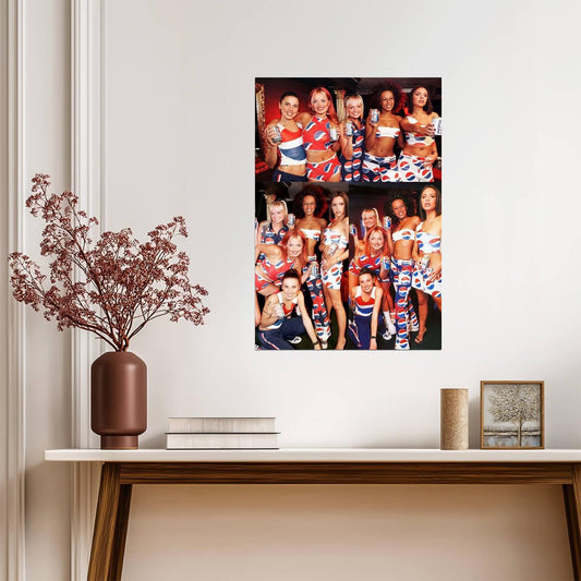 Spice Girls Vintage Pepsi Ad | 90s Pop Group Poster | Nostalgic Music Memorabilia - Music Poster