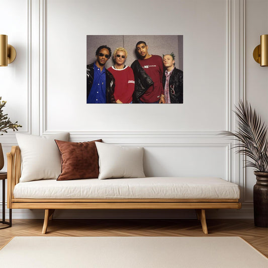 The Prodigy 1990s Era Group Photo | Vintage Electronic Music Poster | Rave Culture Art - Music Poster