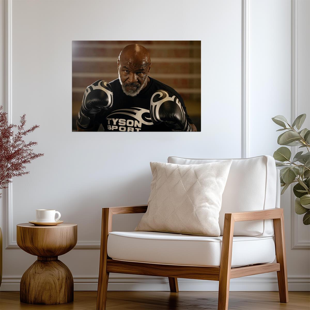Mike Tyson Modern Training Portrait | Boxing Poster | Sports Legend Wall Art - Sports Poster