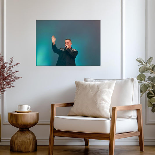 Aitch Live in Concert | British Rapper Poster | UK Hip Hop Fan Gift - Music Poster