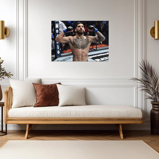 Ilia Topuria Victory Pose | MMA Fighter Poster | UFC Fan Gift - Sports Poster