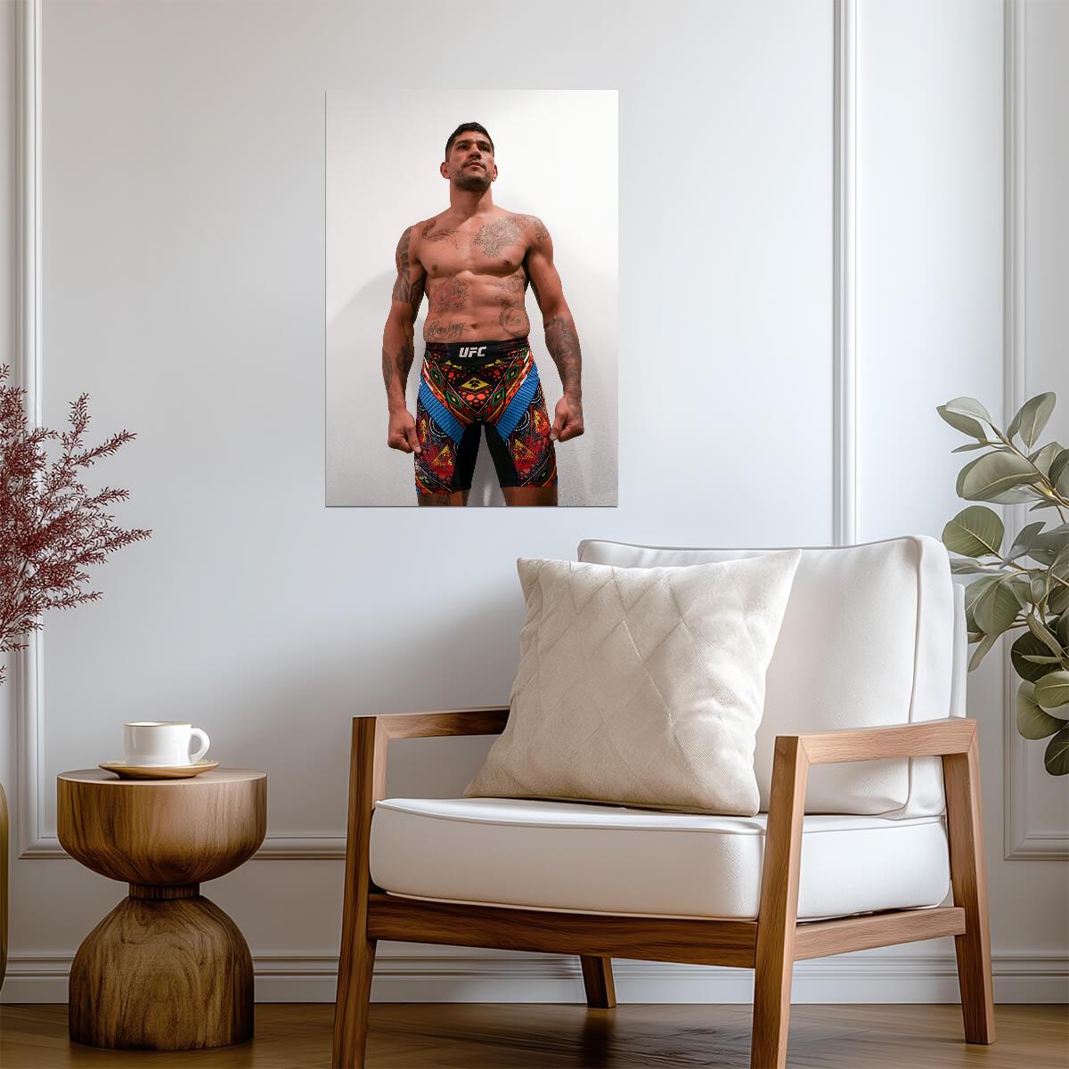 Alex Pereira Poatan Weigh In | UFC Poster | MMA Fighter Portrait - Sports Poster