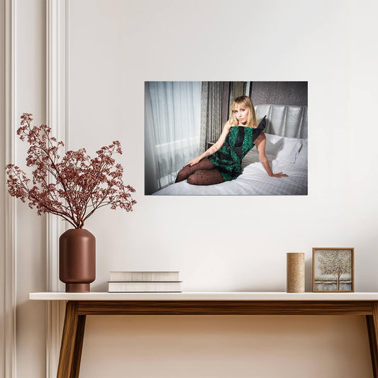 Miley Cyrus Glamorous Photoshoot | Pop Star Music Poster | Celebrity Fashion Wall Art - Music Poster