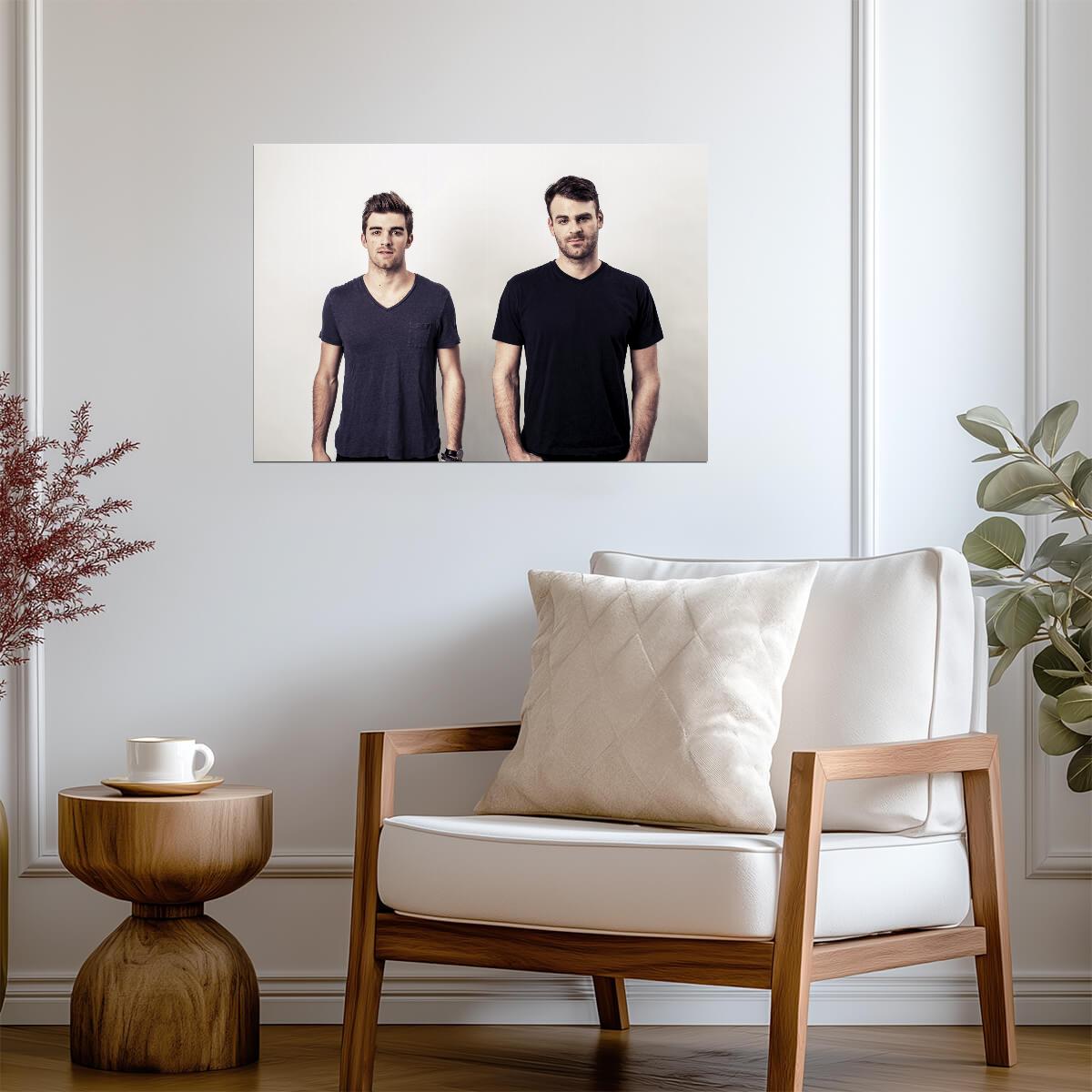 The Chainsmokers Studio Portrait | Music Duo Poster | EDM Pop Wall Art - Music Poster