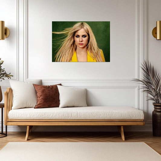 Avril Lavigne | Close-Up Portrait Photo | Pop Rock Icon Poster - Music Poster