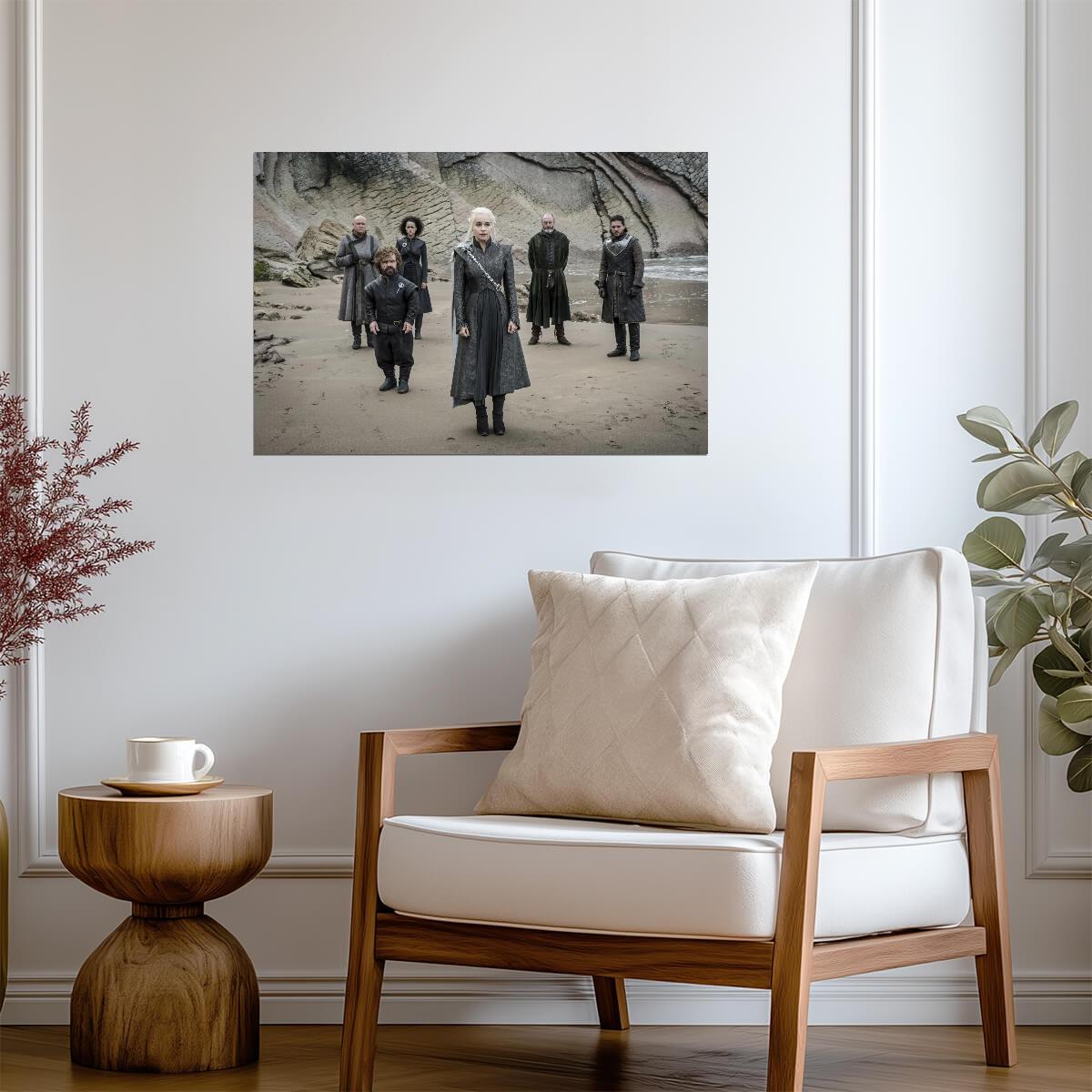 Game of Thrones Dragonstone Scene | Cast Photo Poster | Epic Fantasy TV Show Art - Movies & TV Poster