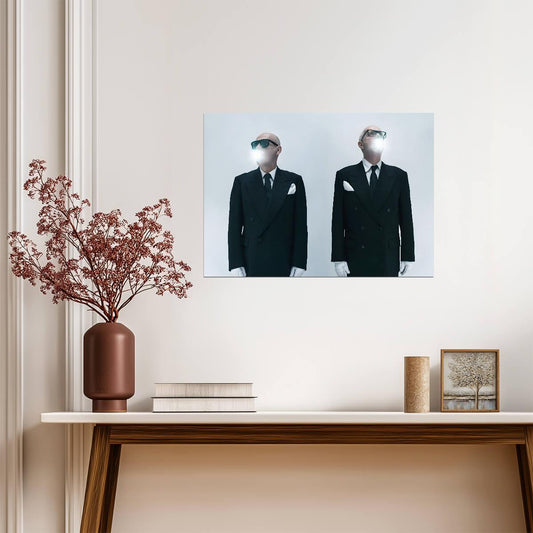 Pet Shop Boys Surrealist Photoshoot | Conceptual Music Poster | Synth-Pop Wall Art - Music Poster