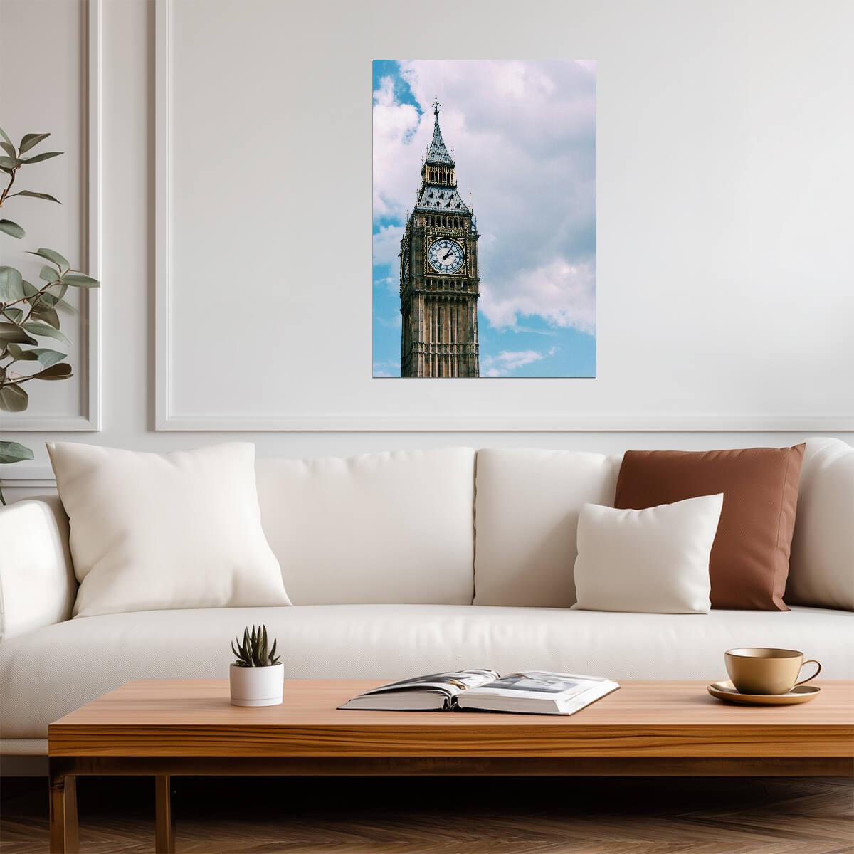Big Ben London | Pastel Cityscape | England Poster - Photography Poster