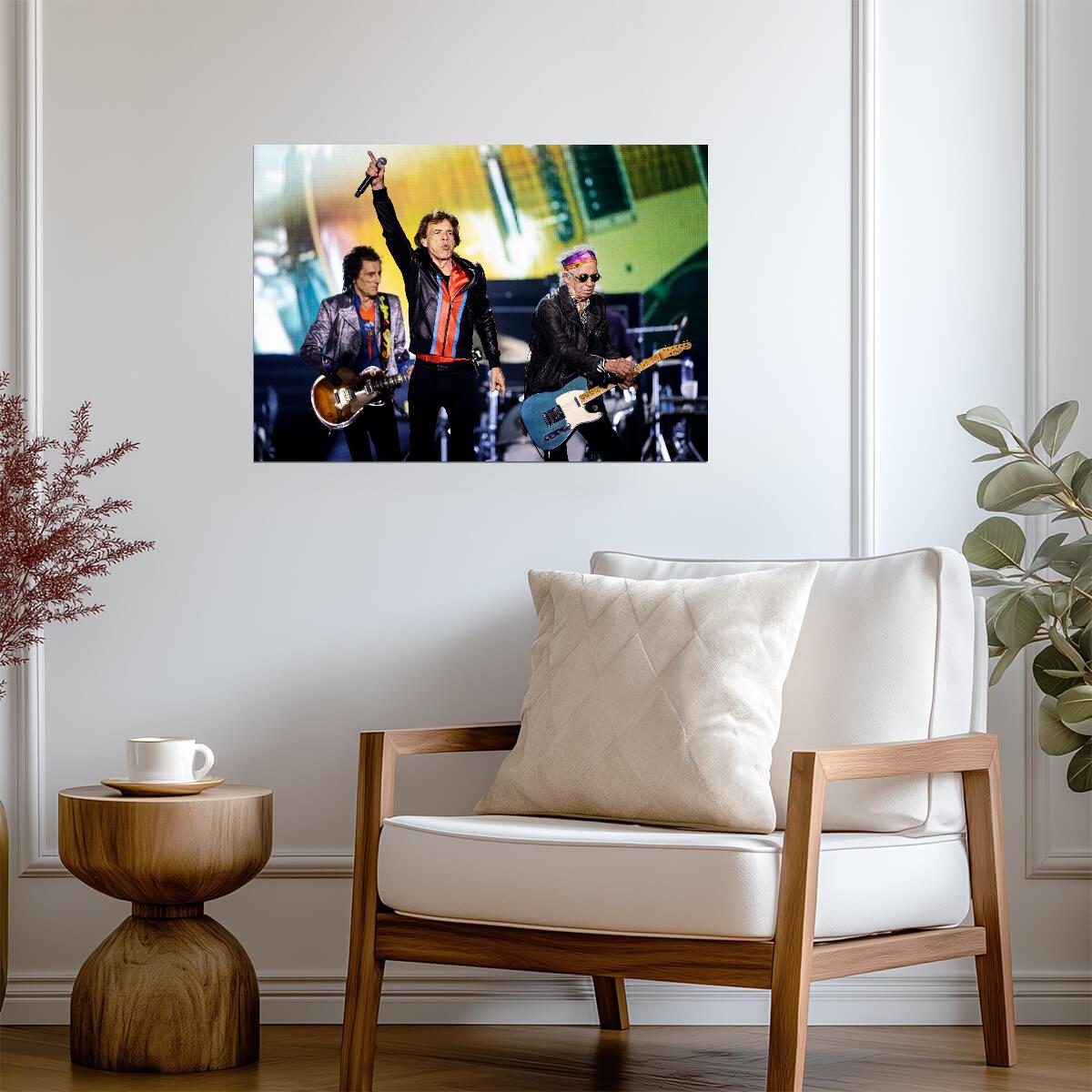 The Rolling Stones Live On Stage | Rock and Roll Legends Poster | Concert Photography Print - Music Poster