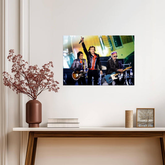 The Rolling Stones Live On Stage | Rock and Roll Legends Poster | Concert Photography Print - Music Poster