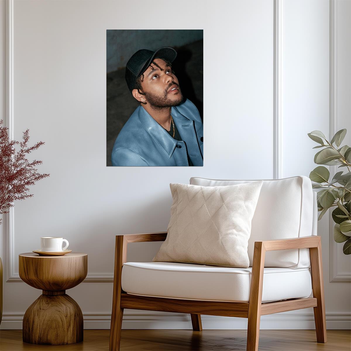 The Weeknd Blue Jacket Portrait | Abel Tesfaye Photo | R&B Music Art Poster - Music Poster