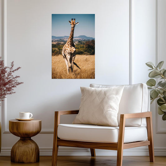 Giraffe | Nature Photography | Zoo Art Poster - Photography Poster