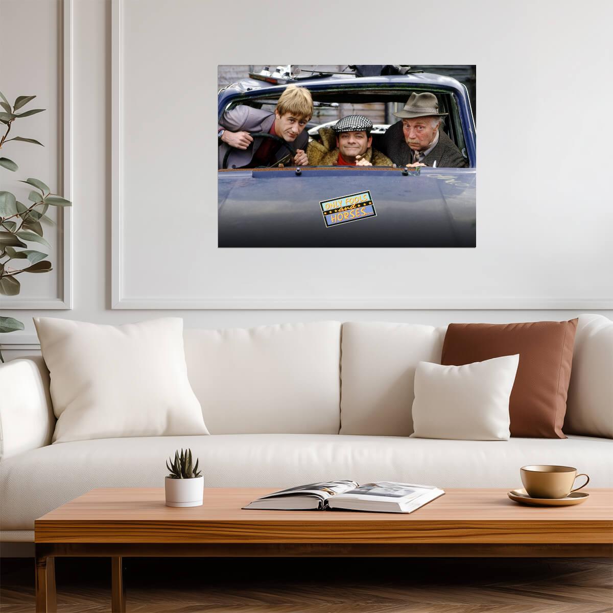 Only Fools and Horses | Del Boy Rodney & Grandad in Van | Classic British Comedy Poster - Movies & TV Poster
