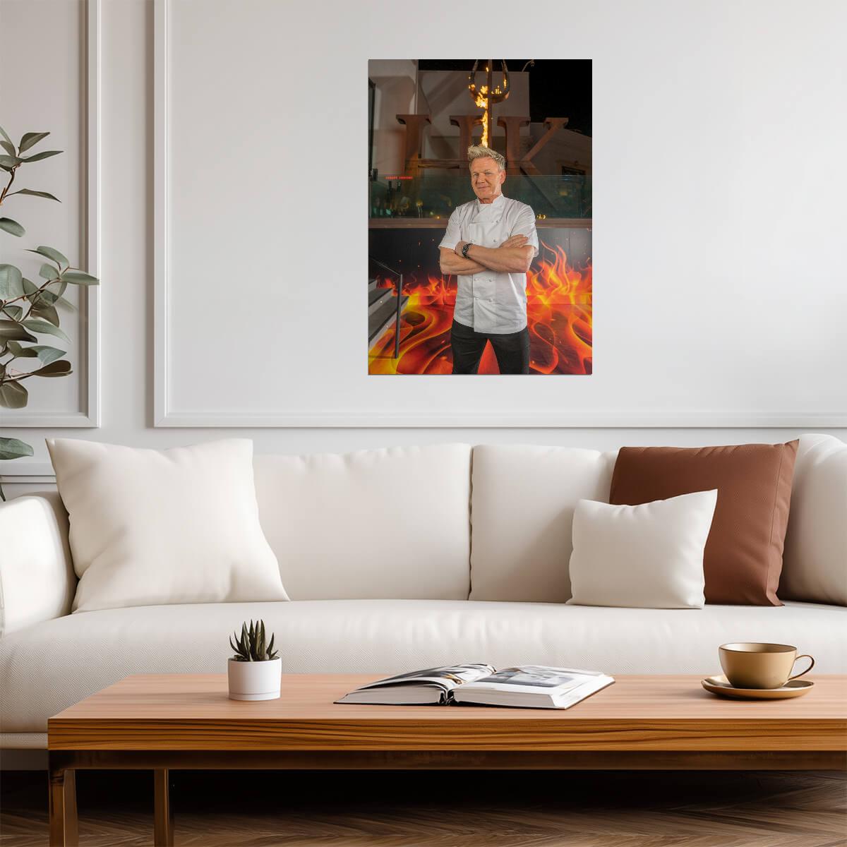 Gordon Ramsay | Kitchen Nightmares Star | TV Poster - Celebrities Poster
