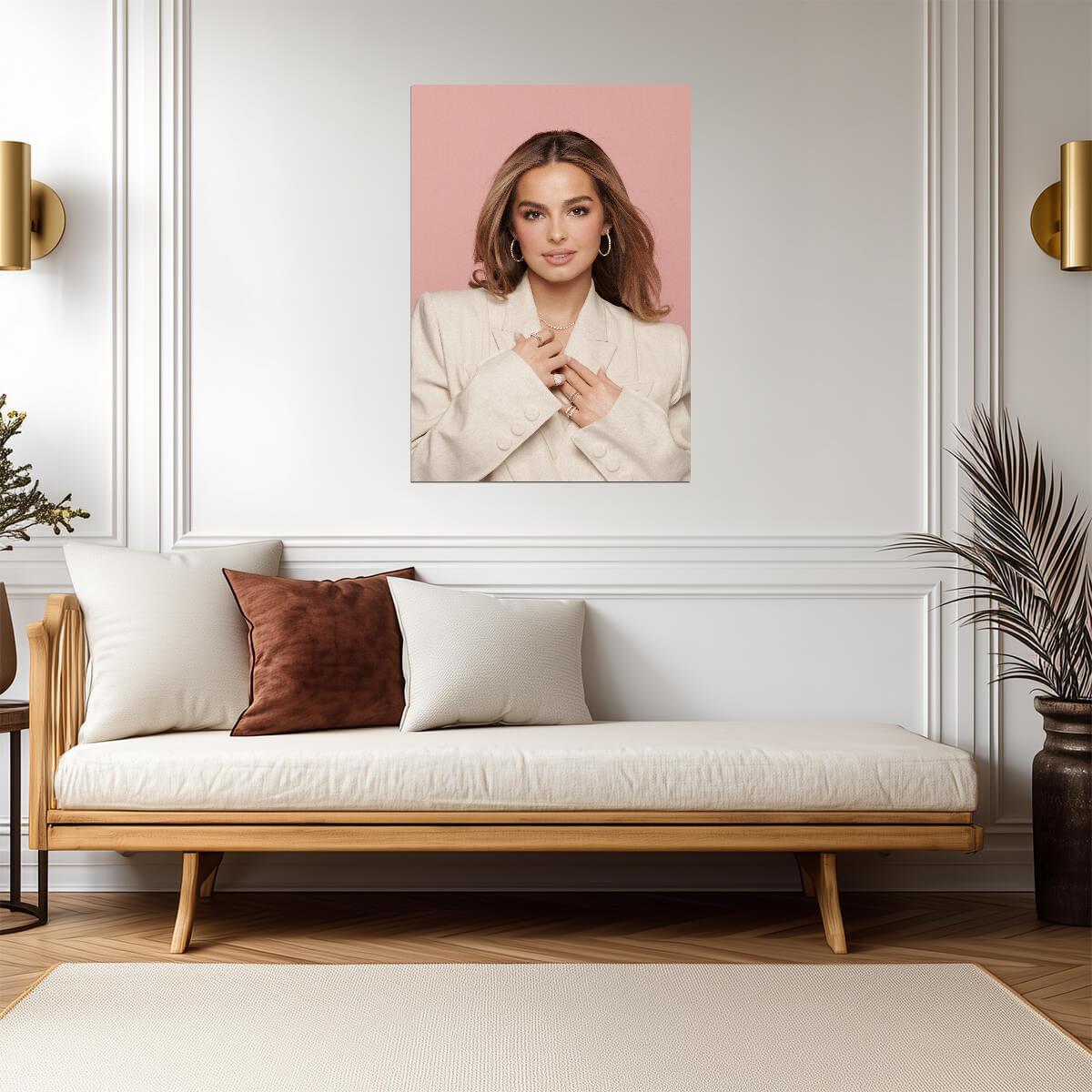 Addison Rae Posing | Celebrity Poster | Pastel Aesthetic Decor - Celebrities Poster