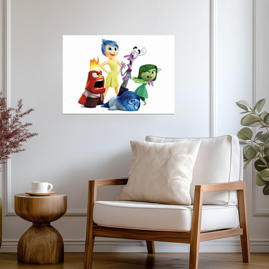 Inside Out | Colorful Cartoon | Kids Poster - Movies & TV Poster