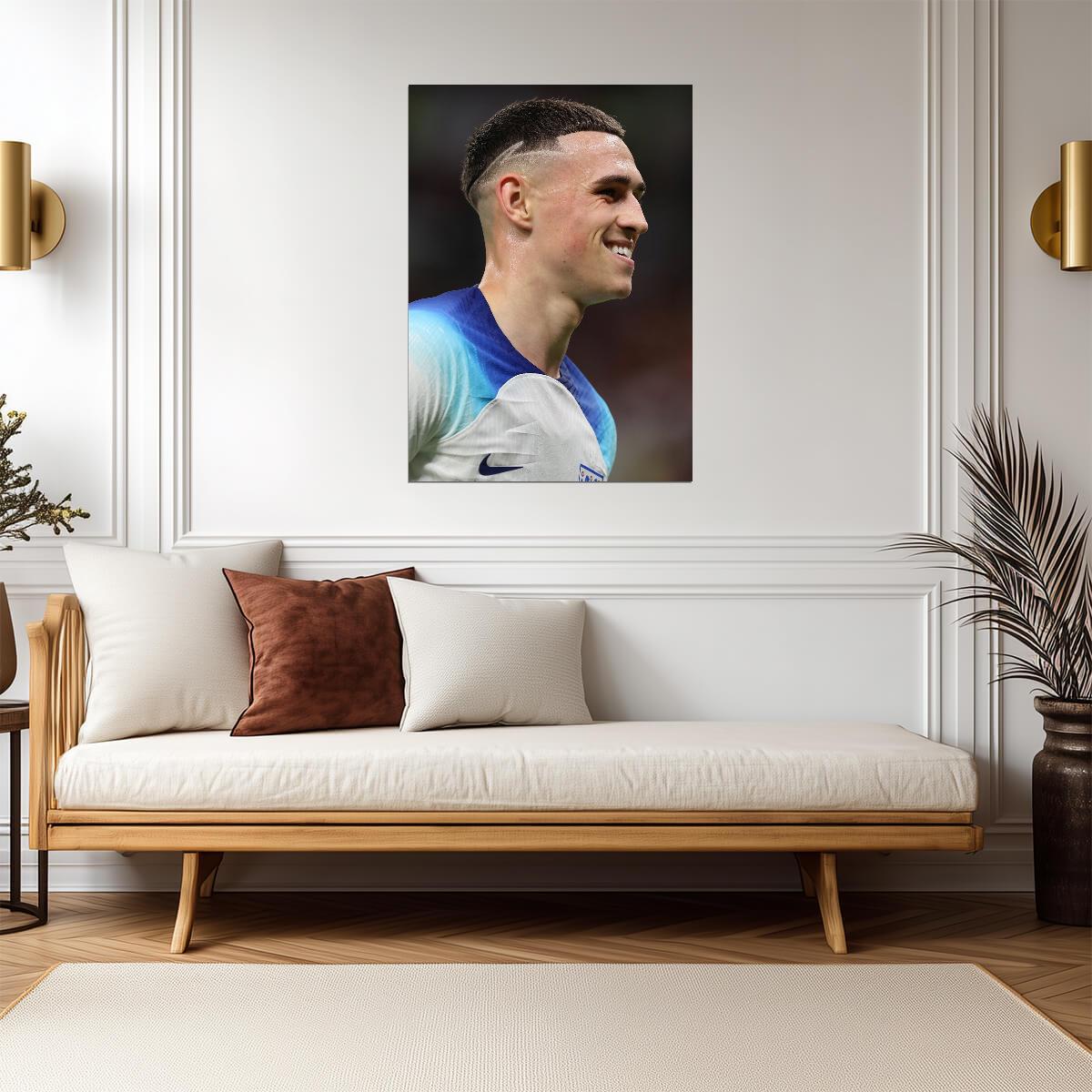 Phil Foden England National Team | Soccer Star Poster | Sports Wall Art - Sports Poster