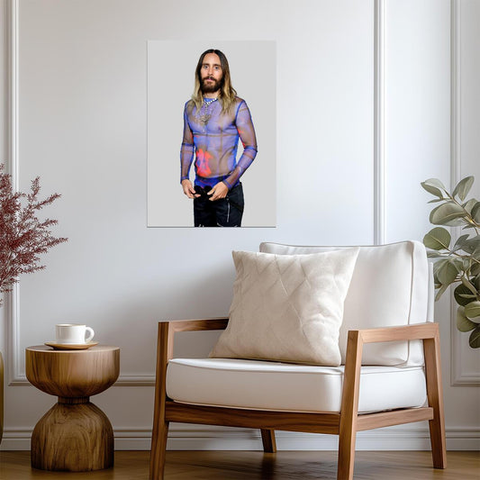 Jared Leto | Modern Rockstar Fashion | Celebrity Portrait Poster - Music Poster