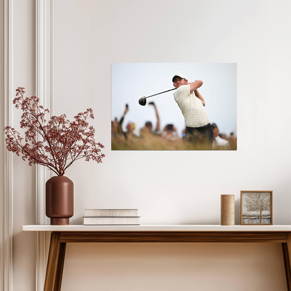Rory McIlroy Golf Swing Poster | Pro Golfer Wall Art | Sports Photography - Sports Poster