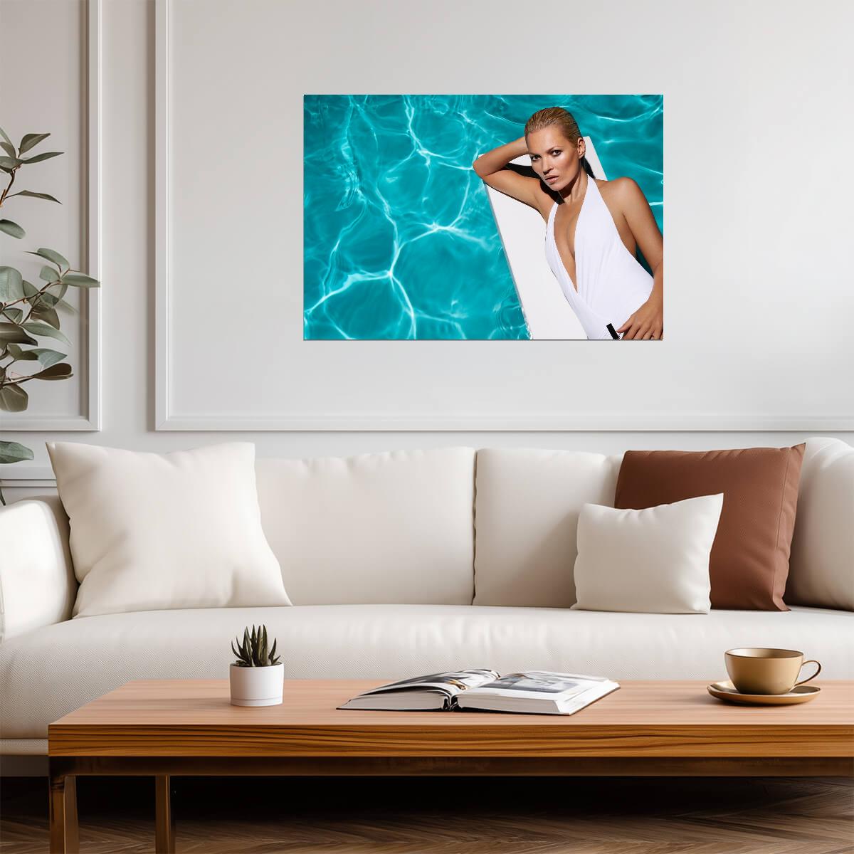 Kate Moss Wall Art | British Model Poster - Celebrities Poster