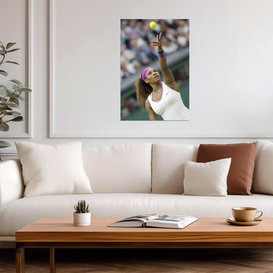 Serena Williams In Action | Tennis Legend Poster | Inspirational Sports Photography - Sports Poster