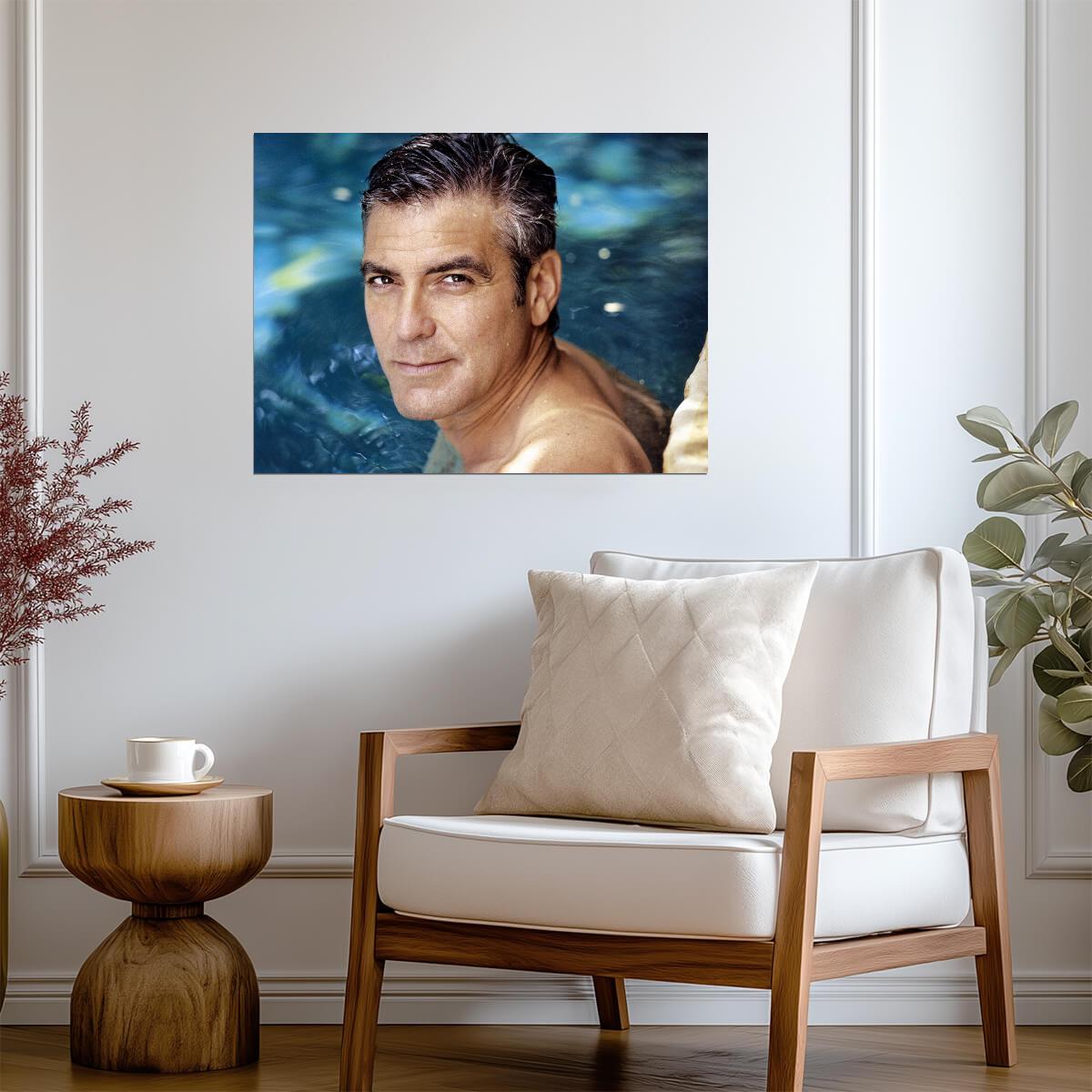 George Clooney | Modern Art Print | Fan Gift Poster - Celebrities Poster