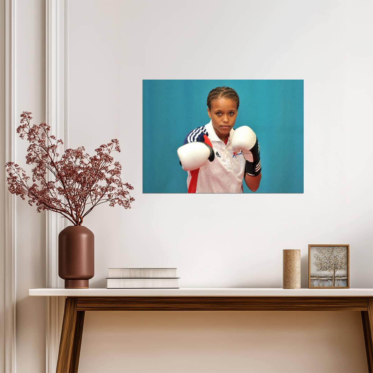 Natasha Jonas British Boxing Legend | Women's Combat Sports Poster | Team GB Fighter Photo - Sports Poster