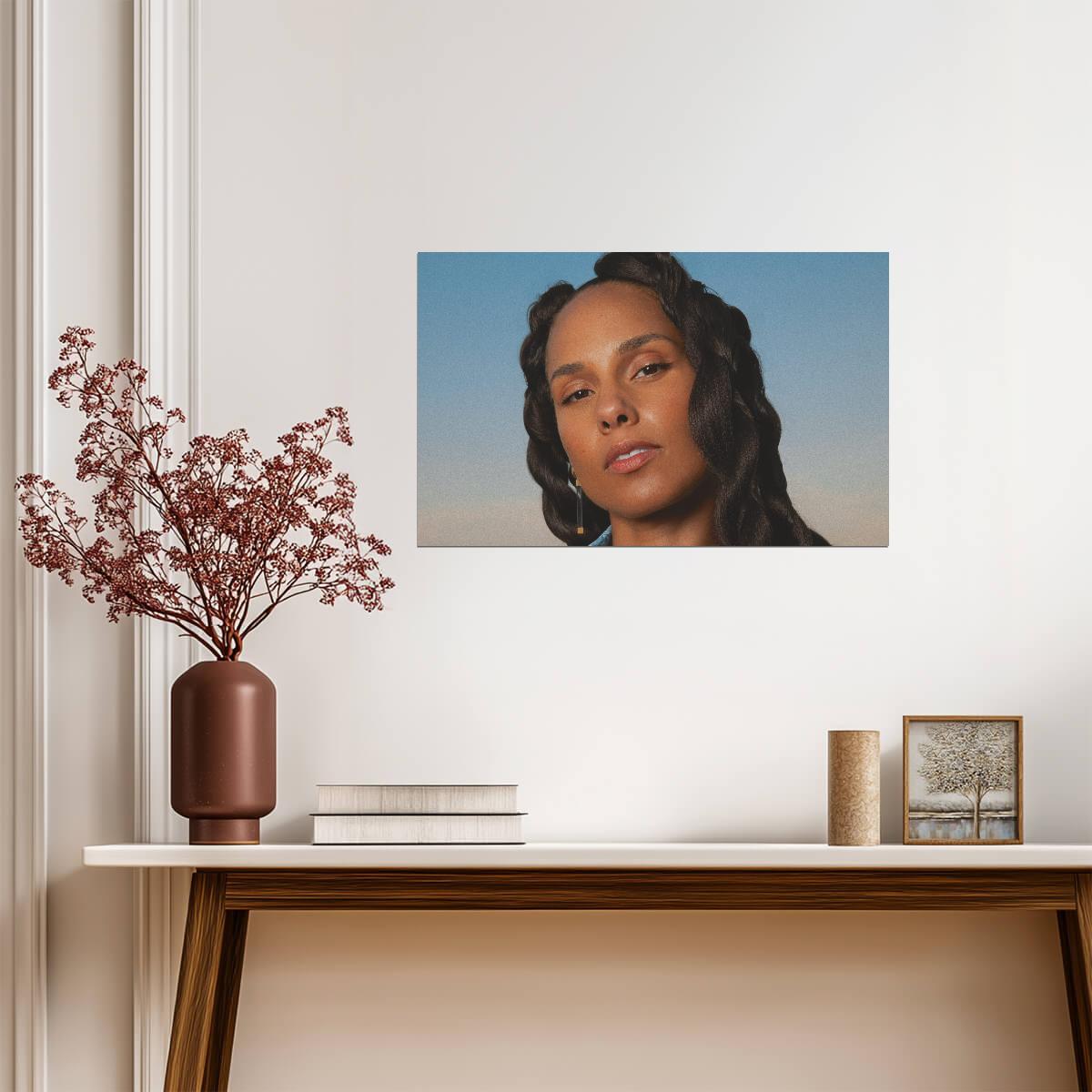 Alicia Keys | Soul Music Artist | Singer Songwriter Poster - Music Poster