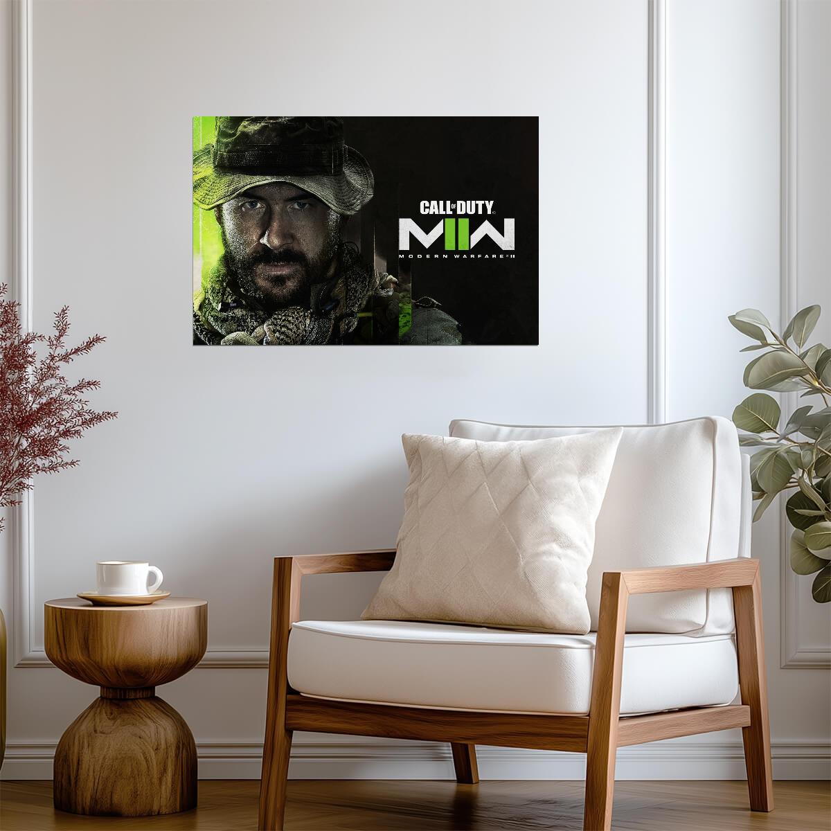 Call of Duty Modern Warfare II | Captain Price Portrait Poster | FPS Game Character Art - Video Games Poster