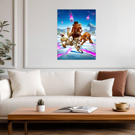 Ice Age | Vibrant Animation | Kids Wall Poster - Movies & TV Poster