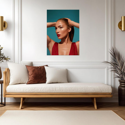 Jennifer Lopez | Vibrant Music Art | Singer Poster - Music Poster