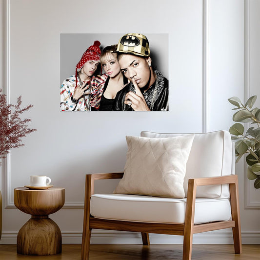 N-Dubz Trio Portrait | Dappy Tulisa & Fazer | Hip Hop Group Poster - Music Poster