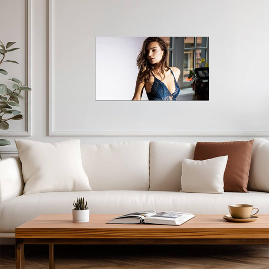Emily Ratajkowski Fashion Model | Celebrity Poster | Sexy Lingerie Wall Art - Celebrities Poster