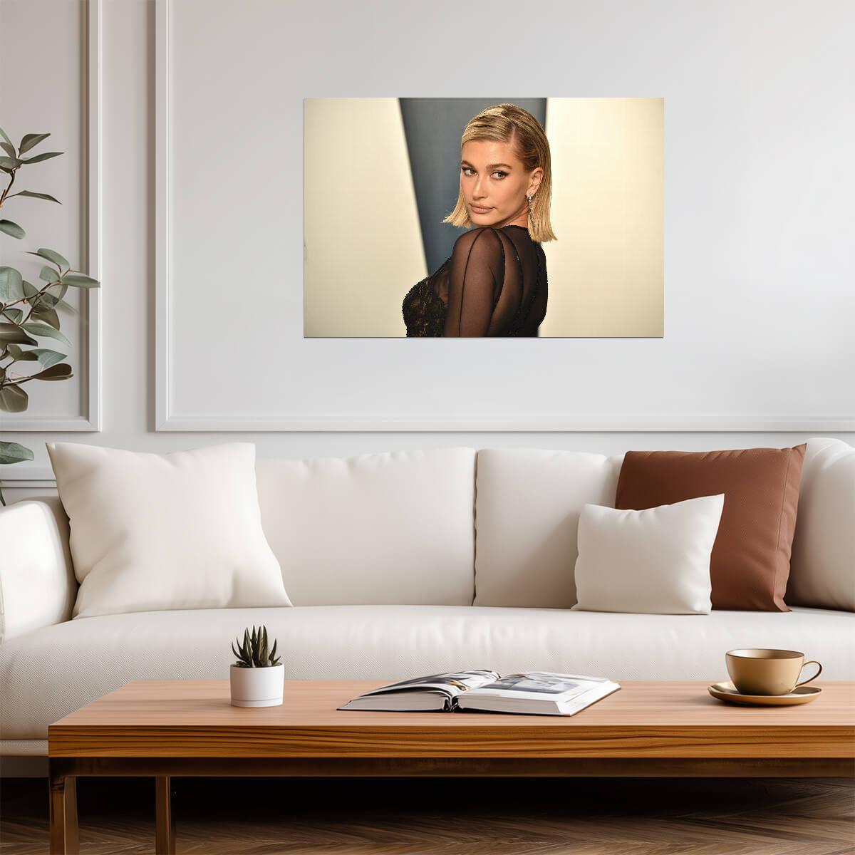 Hailey Bieber | Warm Tone Photo | Fan Gift Poster - Celebrities Poster