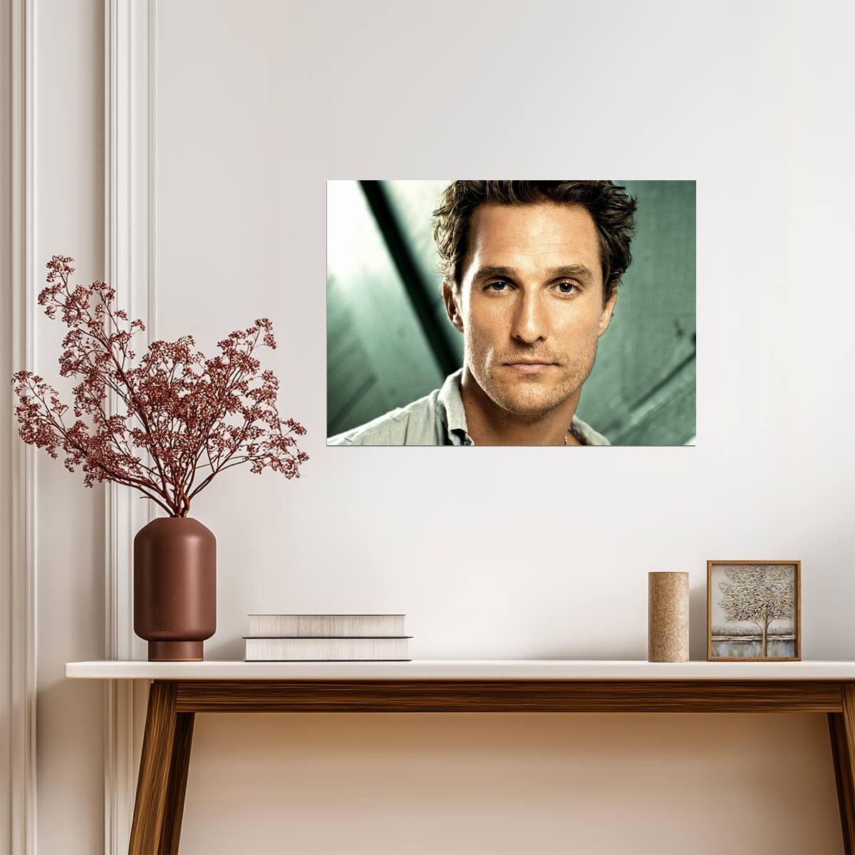 Matthew McConaughey Poster | Actor Art Print - Celebrities Poster