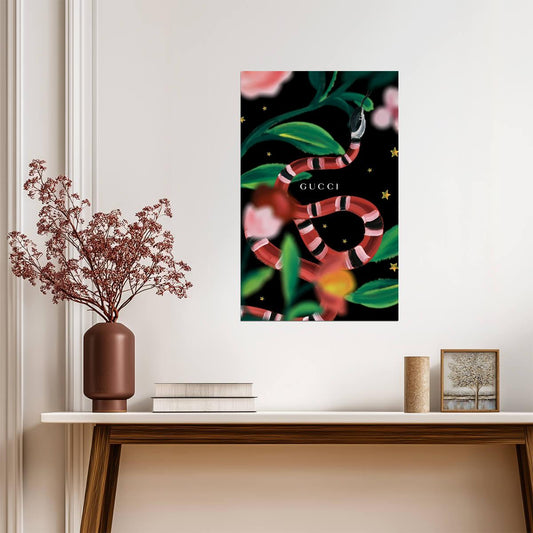 Gucci | Digital Illustration | Wall Decor Poster - Graphic & Art Poster