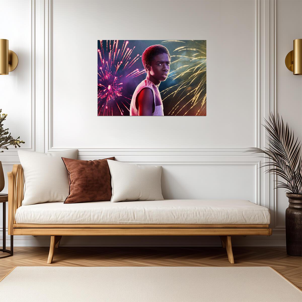 Stranger Things Lucas Sinclair | Season 3 Fireworks | Sci-Fi TV Series Poster - Movies & TV Poster
