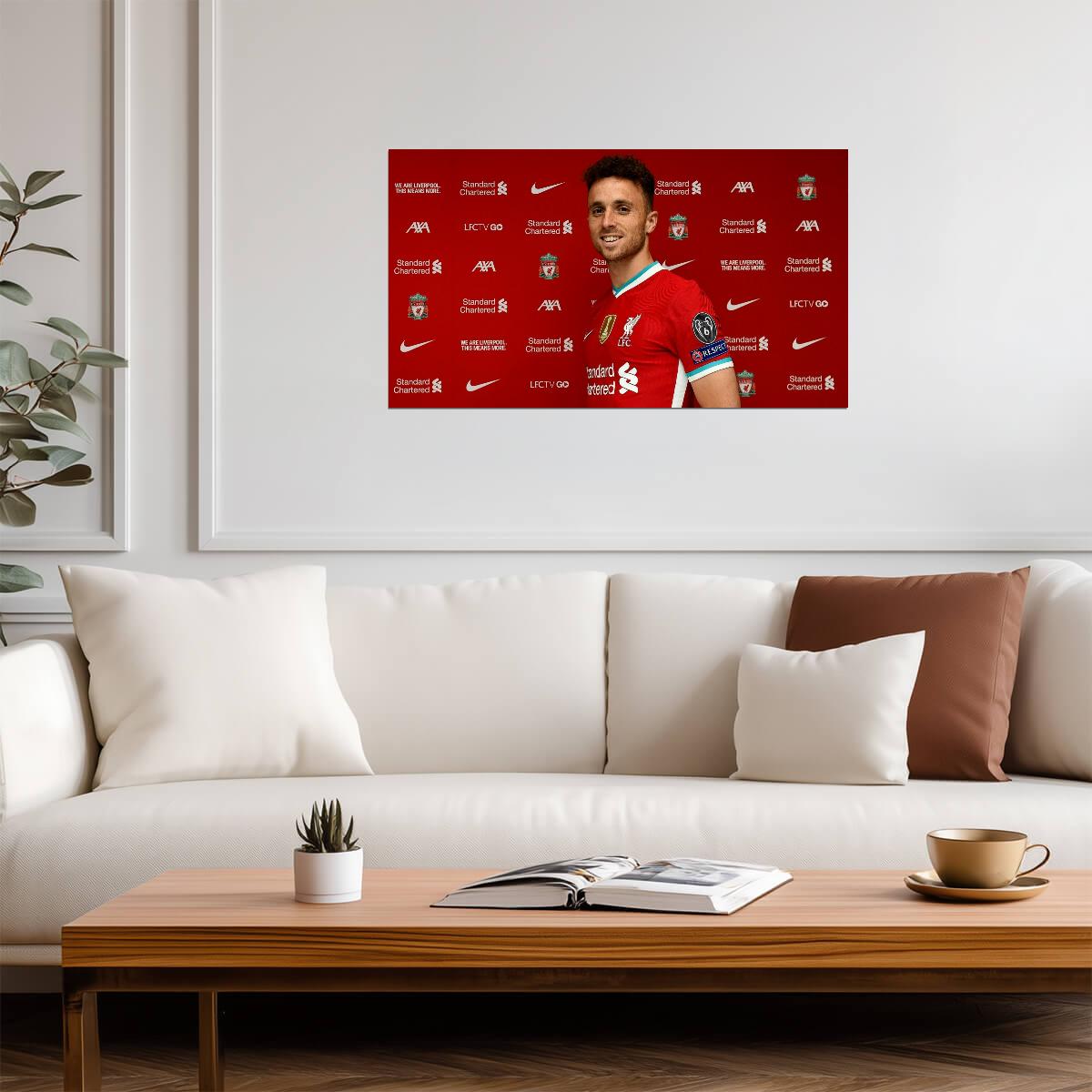 Diogo Jota Liverpool FC Signing | Soccer Player Poster | Premier League Fan Gift - Sports Poster