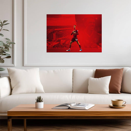 Trent Alexander-Arnold Liverpool FC | Soccer Poster | Anfield Celebration Wall Art - Sports Poster