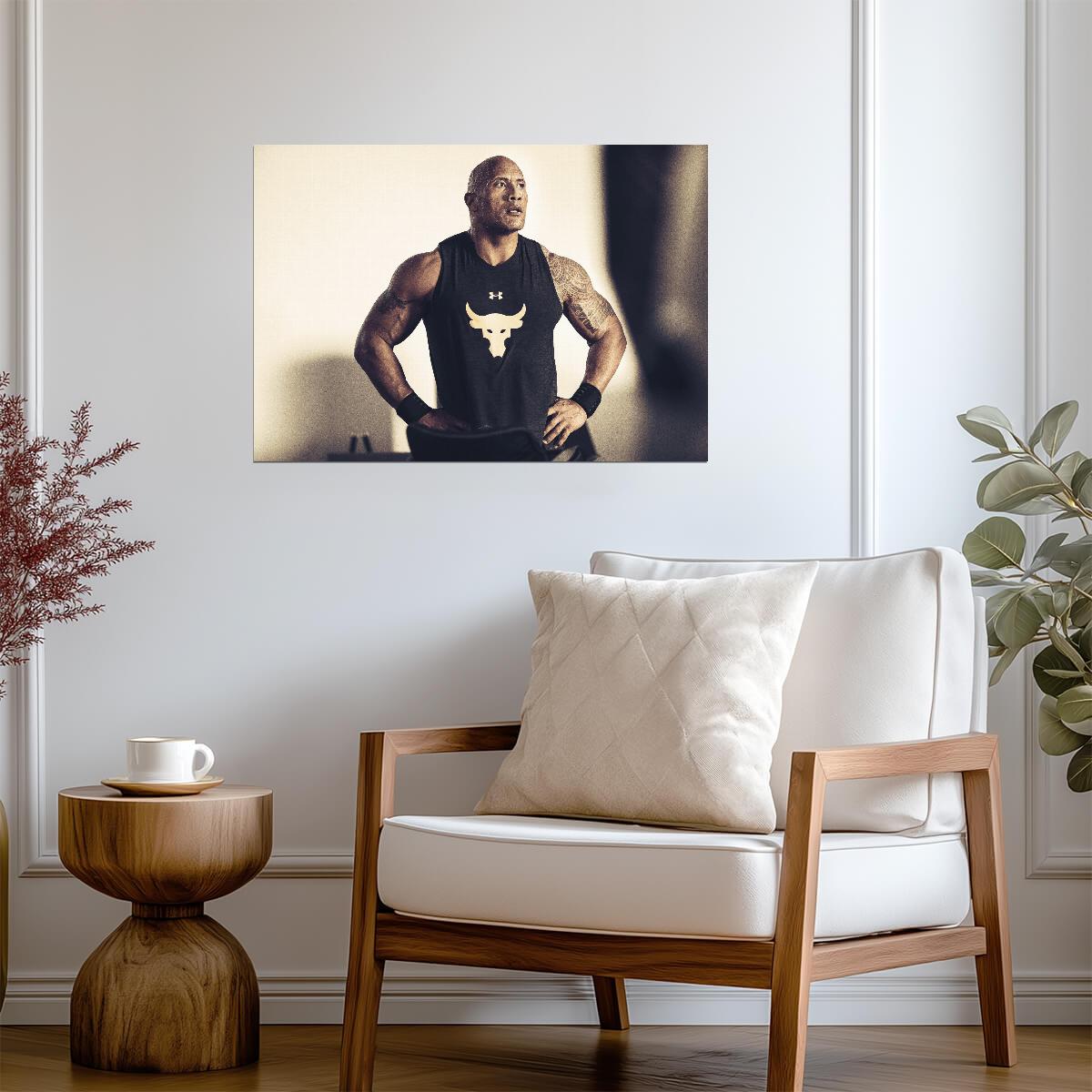 Dwayne Johnson Project Rock | Under Armour Poster | Gym Motivation Art - Sports Poster