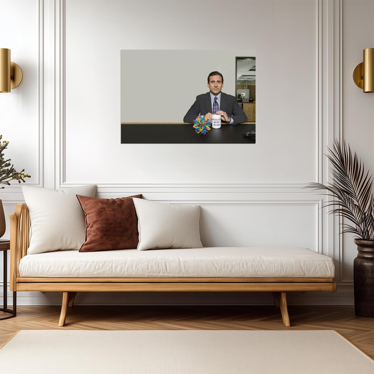 The Office US Michael Scott | Worlds Best Boss Mug | Funny TV Show Poster - Movies & TV Poster